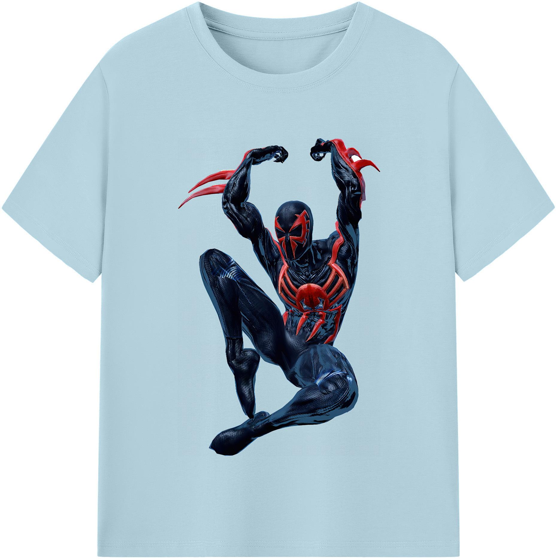 （画像用） Spider Man スパイダーマン 綿100％半袖Tシャツ（フロントプリント）